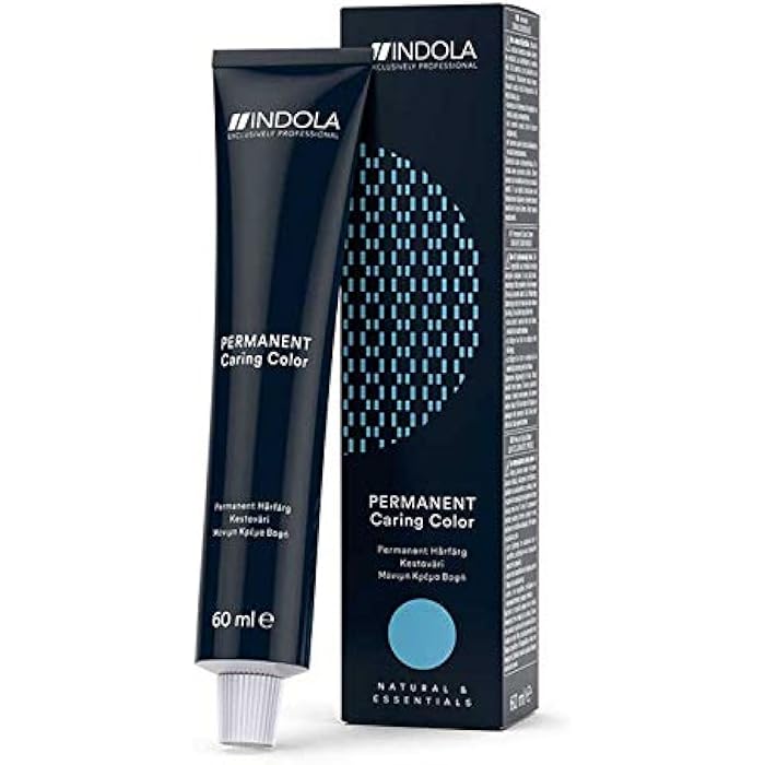 Indola Permanent Caring Color, With Color Pixel Technology and 100% Coverage & Dazzling Vibrancy, #7.30, Medium Blonde Gold Natural, 60ml